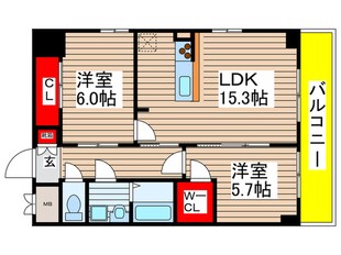 ＧＲＡＮＤＵＫＥ丸田町の物件間取画像